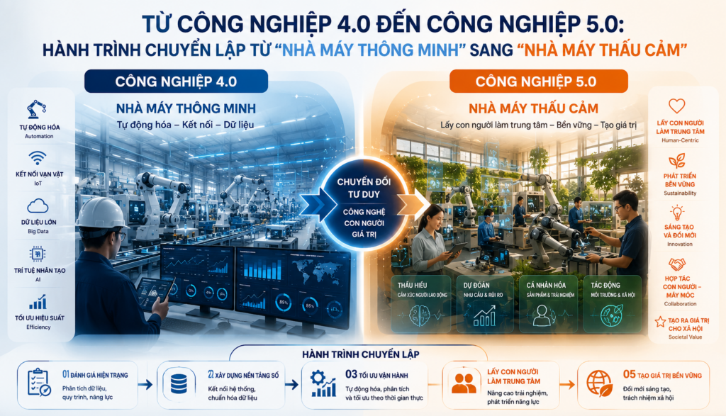 Công Nghiệp 4.0 đến Công Nghiệp 5.0